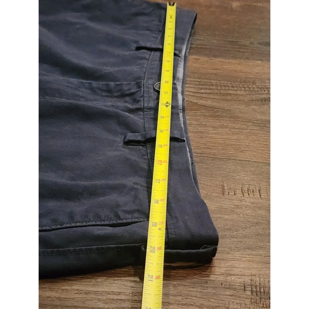 Banana‎ Republic Men's Chino Shorts, Navy Blue, Size 38x9.5, Flat Front, Cotton